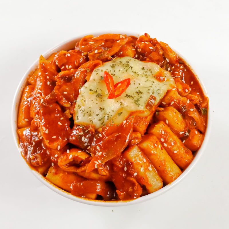 

Fire Cheesy Buldak Chicken Tteokbokki halal / tokpoki tokboki toppoki Halal