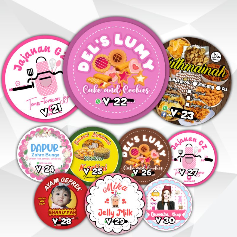 

Sticker label Gratis Desain