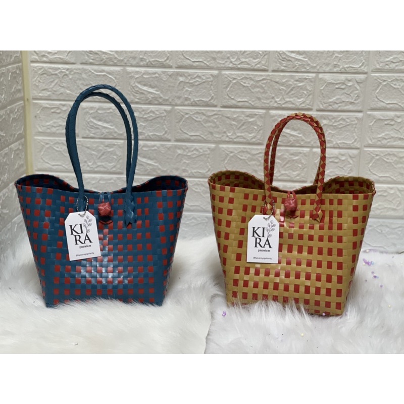 Tas Anyaman Wanita BERKAT 20 x 20 T 22 dan 22 x 22 T 27 Bisa PILIH Cantik Nasi Kotak dan Snack Jajan