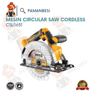 Cordless Circular Saw INGCO CSLI1651 / Mesin Gergaji Serkel P20S