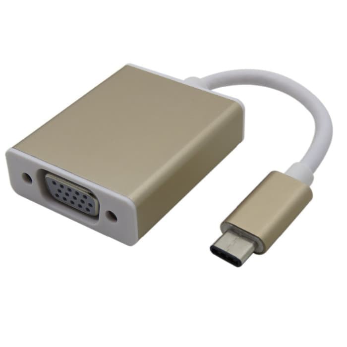 kabel Konverter USB C ke VGA