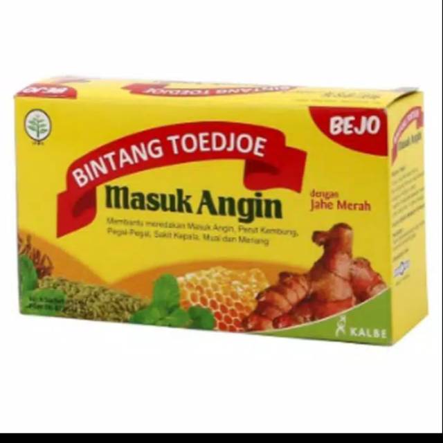 

BINTANG TOEDJOE MASUK ANGIN JAHE MERAH 1BOX ISI 12
