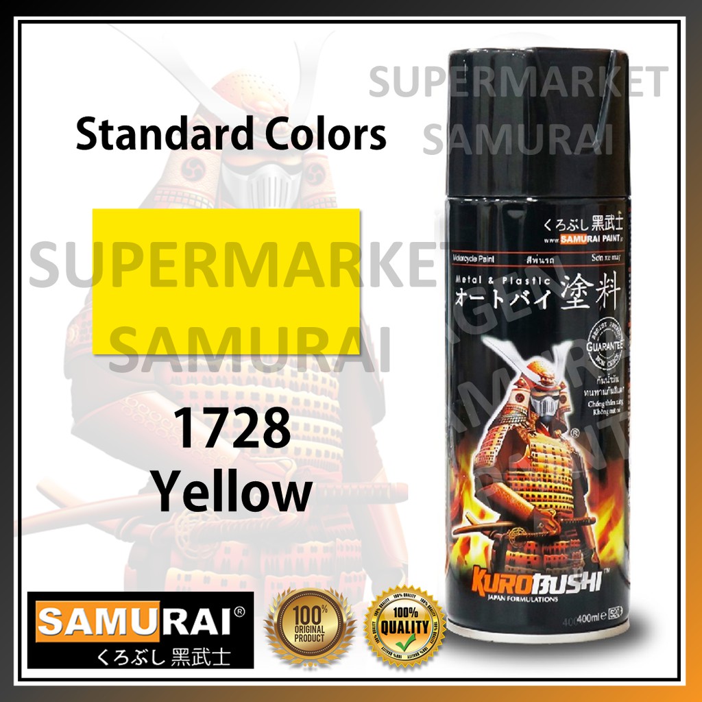 

Samurai Paint 1728 Warna Yellow Warna Standar Cat Pilox Standard Colours