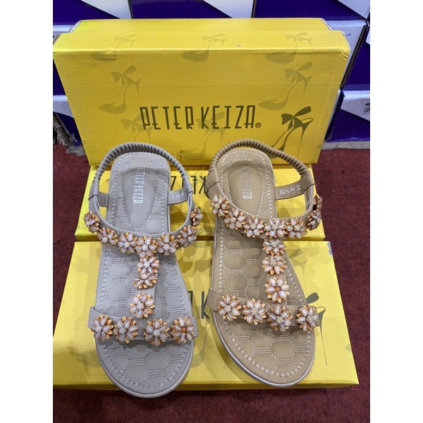 Sepatu Sandal Wedges brand peter keiza