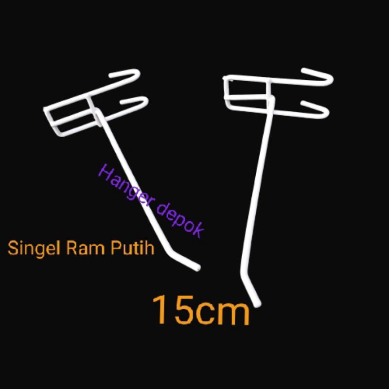 Cantelan Ram 15cm / Singel Ram putih 15cm