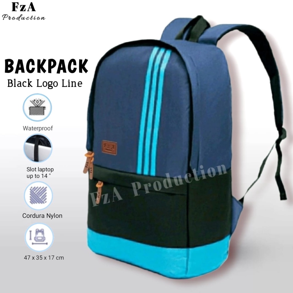 FzA Official - Tas Ransel Gendong Laptop Distro Sekolah Kuliah Pria Wanita Backpack Murah Original Tas Punggung Laptop - BLLTP