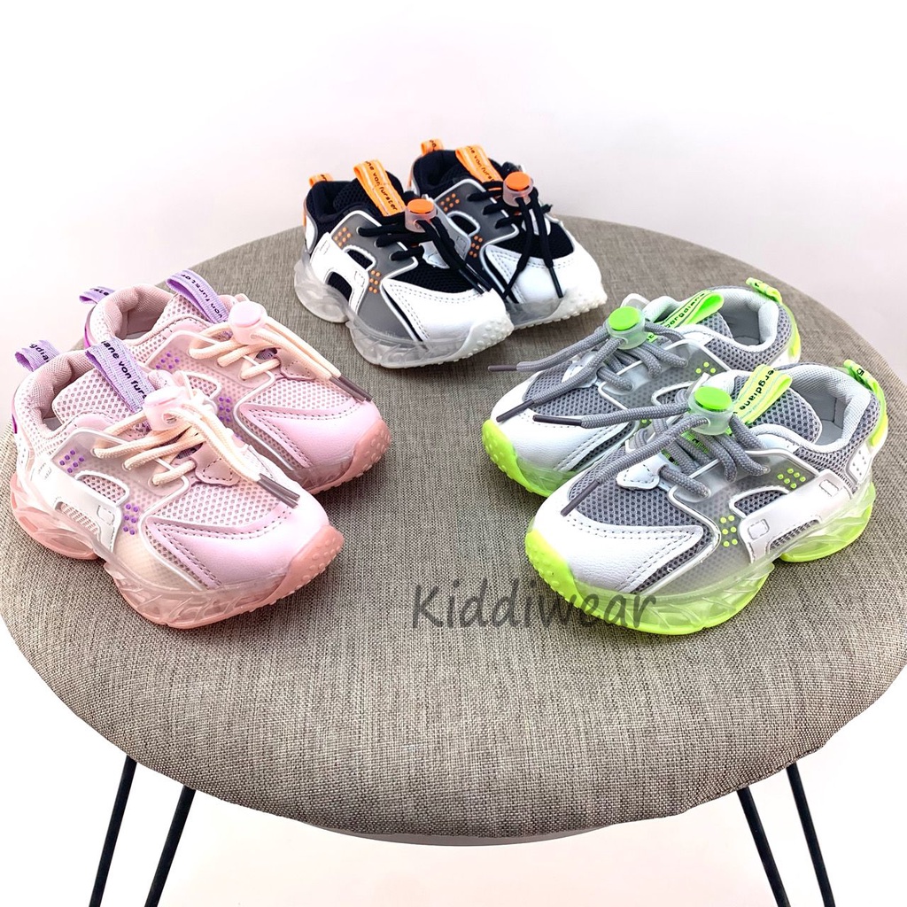 (Kiddiwear) Sepatu anak Led / Sepatu Anak Casual Import Usia 1-5 Tahun MBK73