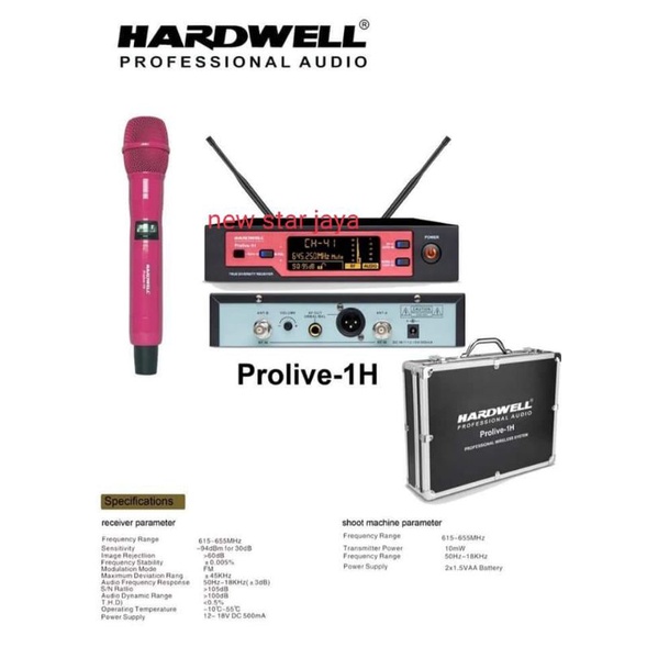 mic wireless hardwell prolive-1H.Prolive1h.