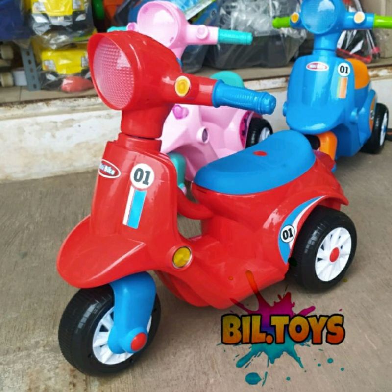 MAINAN ANAK MOTOR DUDUK MINI BIKE KENDARAAN TUNGGANG MB 691 MUSIK LAMPU SCOOTER ANAK PUSH BIKE