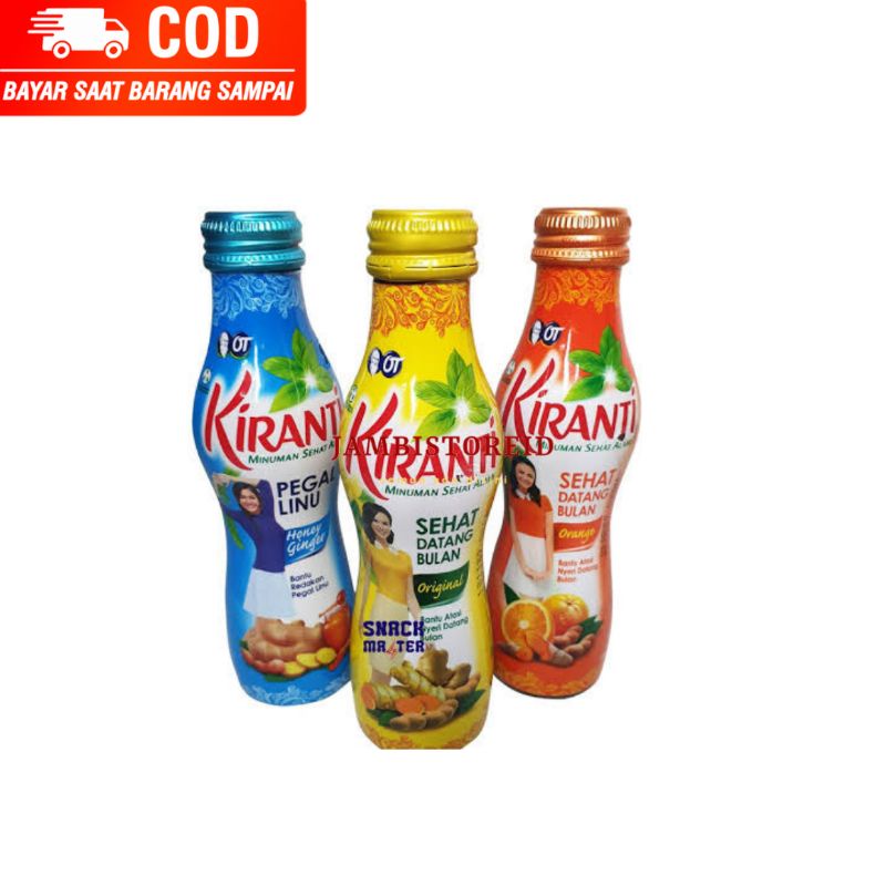(JAMBISTOREID) JAMBI LANGSUNG KIRIM Minuman Kiranti 150ml Jamu Pegel Linu Pelancar Pereda Nyeri Haid