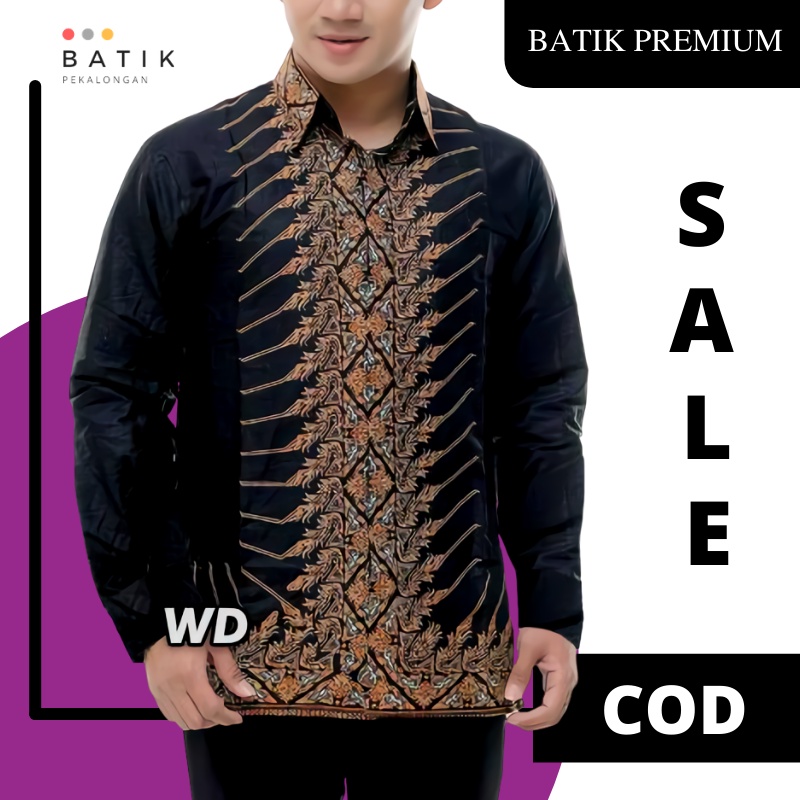 Baju Batik Paspampres Pria Lengan Panjang Motif Jokowi Modern Premium Pekalongan M L XL XXL