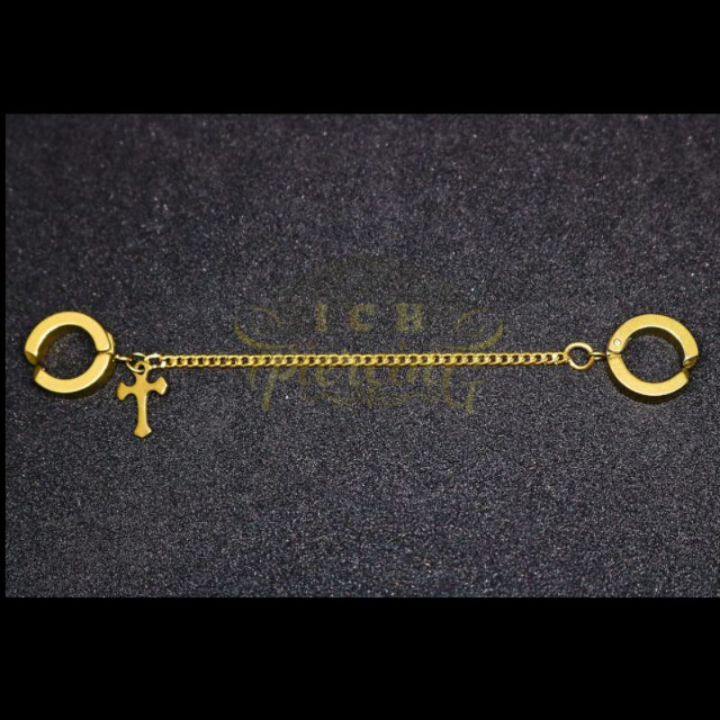 ANTING JEPIT PRIA WANITA MODEL TERBARU SALIB JEPIT RANTAI 3 VARIASI / ANTING JEPIT SALIB PRIA / ANTING KOREA / ANTING BTS / ANTING GANTUNGAN