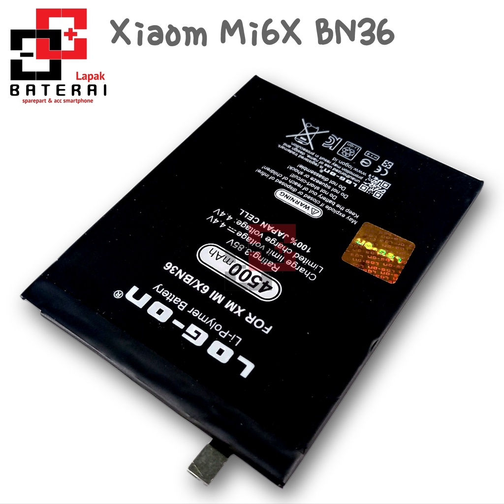 Log on - BN36 Xiaomi MI6X / Xiaomi Mi A2 Double IC Battery Baterai Batre