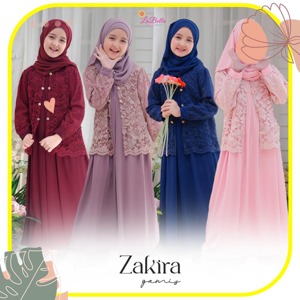 Zakira - Gamis Anak Perempuan / Dress Anak Perempuan By Labella