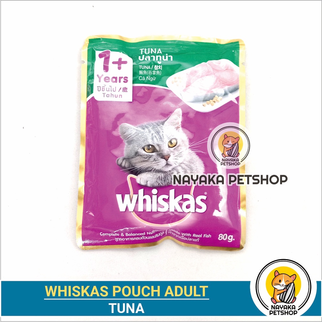 Whiskas Tuna Pouch Makanan Kucing Basah Pakan Wet Food