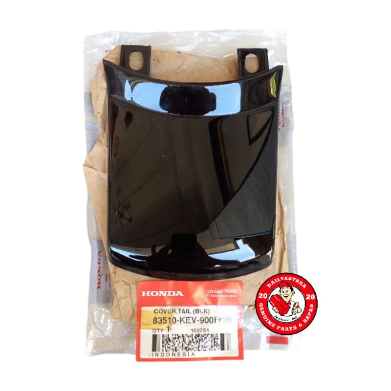 COVER TAIL SAMBUNGAN BODY BELAKANG HONDA SUPRA FIT V XX X 100 LAMA HITAM ORIGINAL AHM 83510-KEV-900F