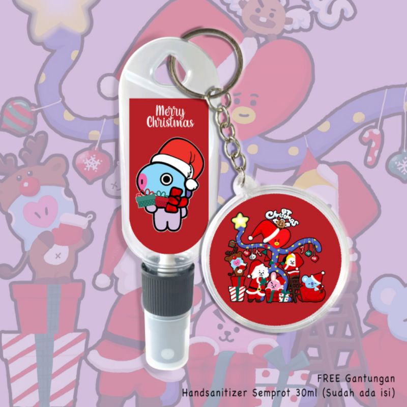FREE GANTUBGAN KUNCI!! HAND SANITIZER NATAL BT21 COOKY/TATA/KOYA/RJ/CHIMMY/SHOOKY/MANG