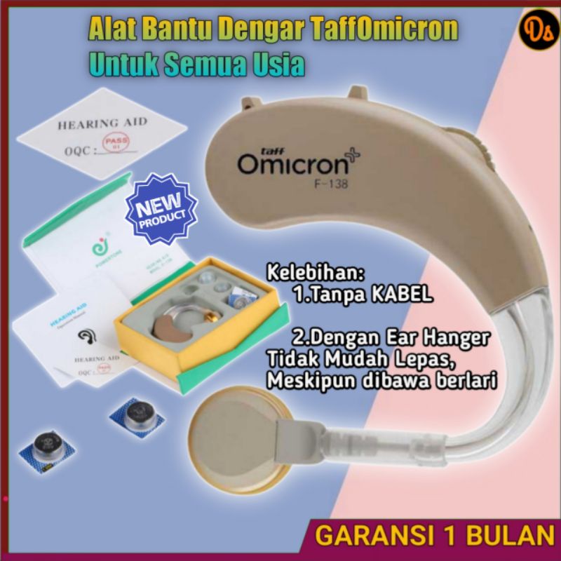 PROMO Earphone Alat Bantu Dengar Hearing Aid - F-138 alat bantu dengar telinga alat bantu dengar charger alat dengar telinga alat pendengar telinga alat pendengar alat pendengaran telinga tuli telinga orang tua original Taff omicron OMHAR5XX