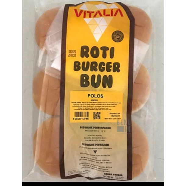 

Vitalia Roti Burger wijen isi 6 pcs 300gr Vitalia Roti Burger Polos Isi 6 pcs 300 gr