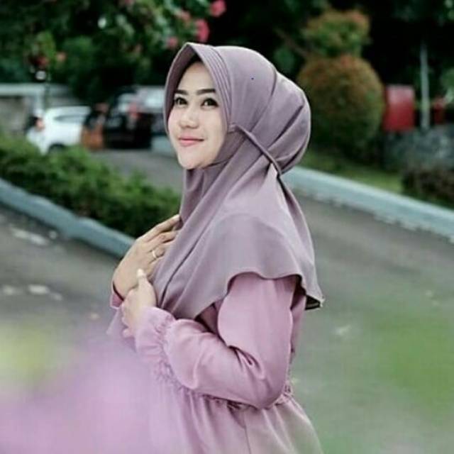 Jilbab Instan Pet Tali Antem Bahan Wolfis Premium