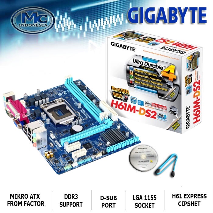 MAINBOARD MOBO MOTHERBOARD LGA 1155 H61 NEW