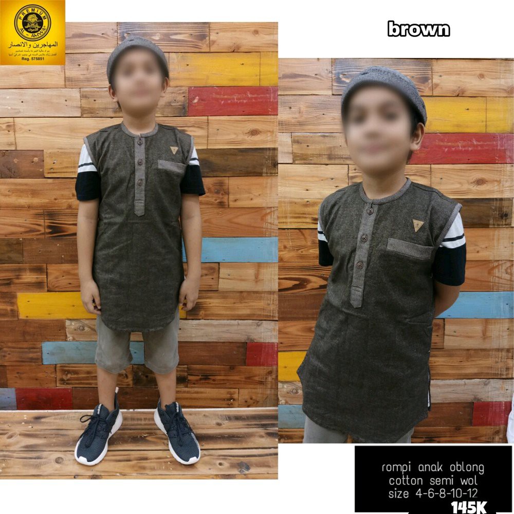 Al Amwa Premium Rompi Sholat Anak Rompi Shalat Kurta Ukuran 4 6 8 10 12 Shopee Indonesia