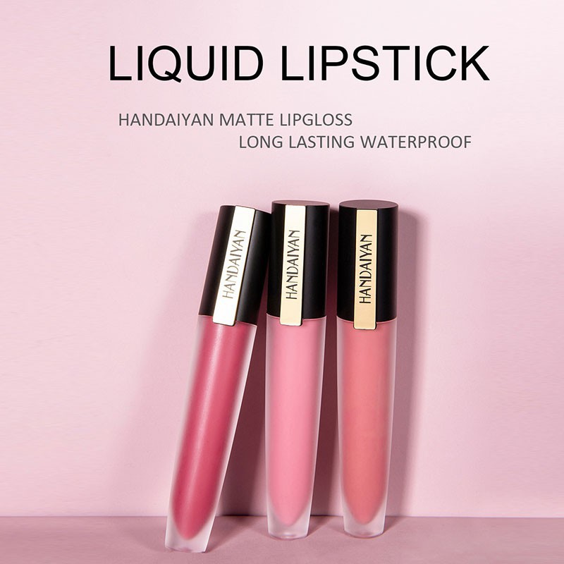 beauty.corner HANDAIYAN Long-lasting Waterproof Lip Gloss Matte Velvet Liquid  Cup Lip Glaze