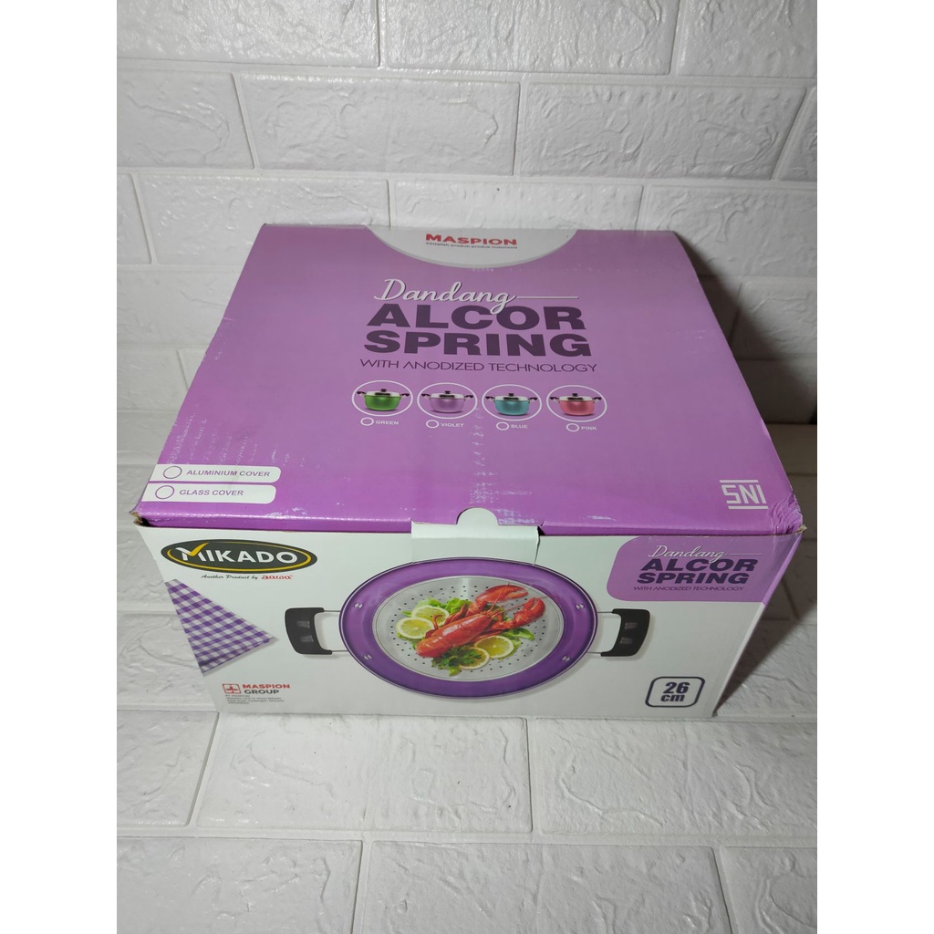DANDANG ALCOR TUTUP KACA MASPION / DANDANG ALUMUNIUM / KUKUSAN ALUMUNIUM / KUKUSAN TUTUP KACA