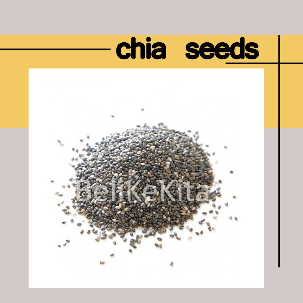 

CHIA SEED 100GR - BIJI CHIA HITAM TOPPING SMOOTHIES BOWL - TOPING PUDING YOGURT BUAH
