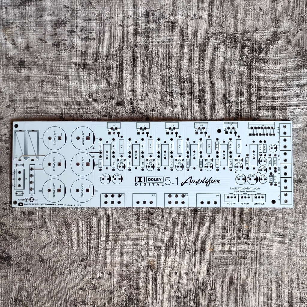 PCB 5.1 Amplifier LM1875/TDA2050 TDA7294