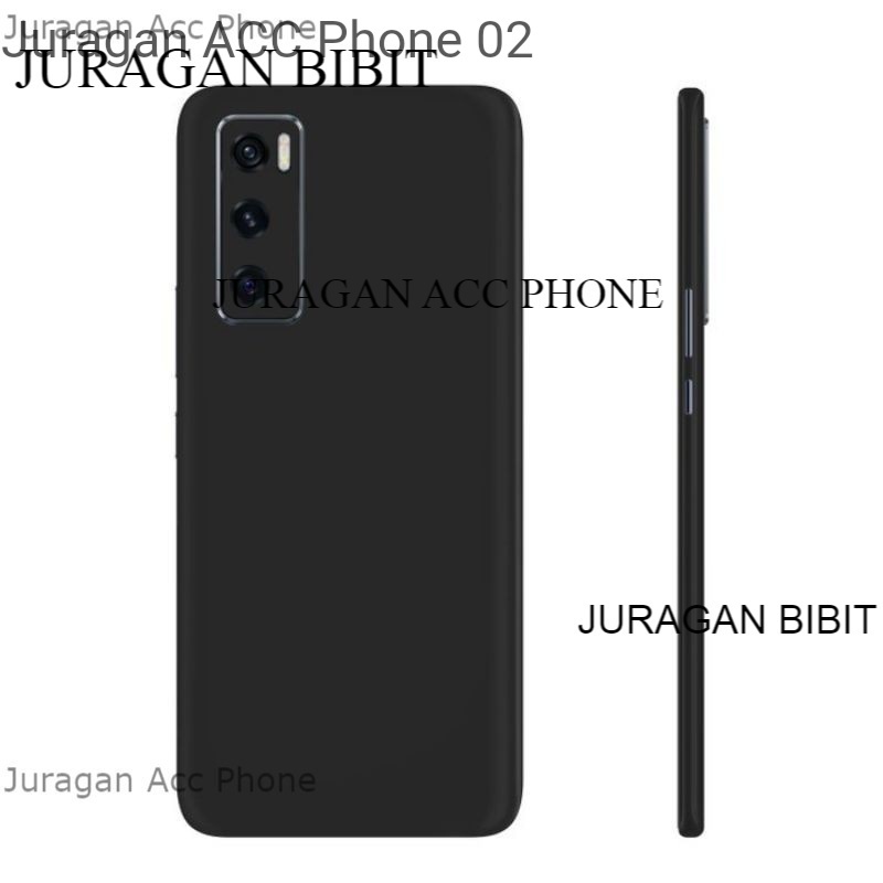 Soft Case Blackmatte Vivo V20 SE Casing Silikon  Black Matte Hitam Polos Vivo V20 SE Termurah Terbai