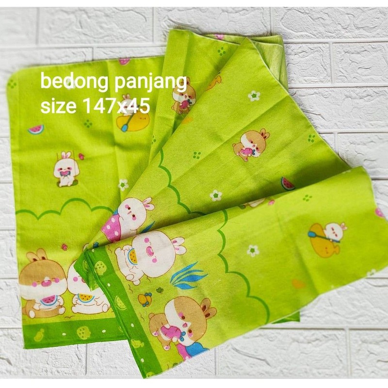 Bedong Bayi Flanel Persegi Panjang Ukuran 147 x 45 cm