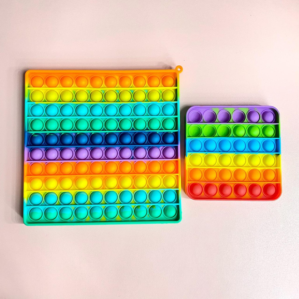POP IT RAINBOW MAINAN SENSORY / MAINAN VIRAL POP IT RAINBOW JUMBO-KOTAK JUMBO POP IT