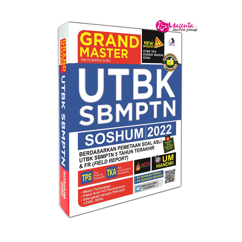BUKU UTBK SBMPTN SOSHUM 2022 - GRAND MASTER UTBK SBMPTN SOSHUM 2022 - KOMPAS ILMU
