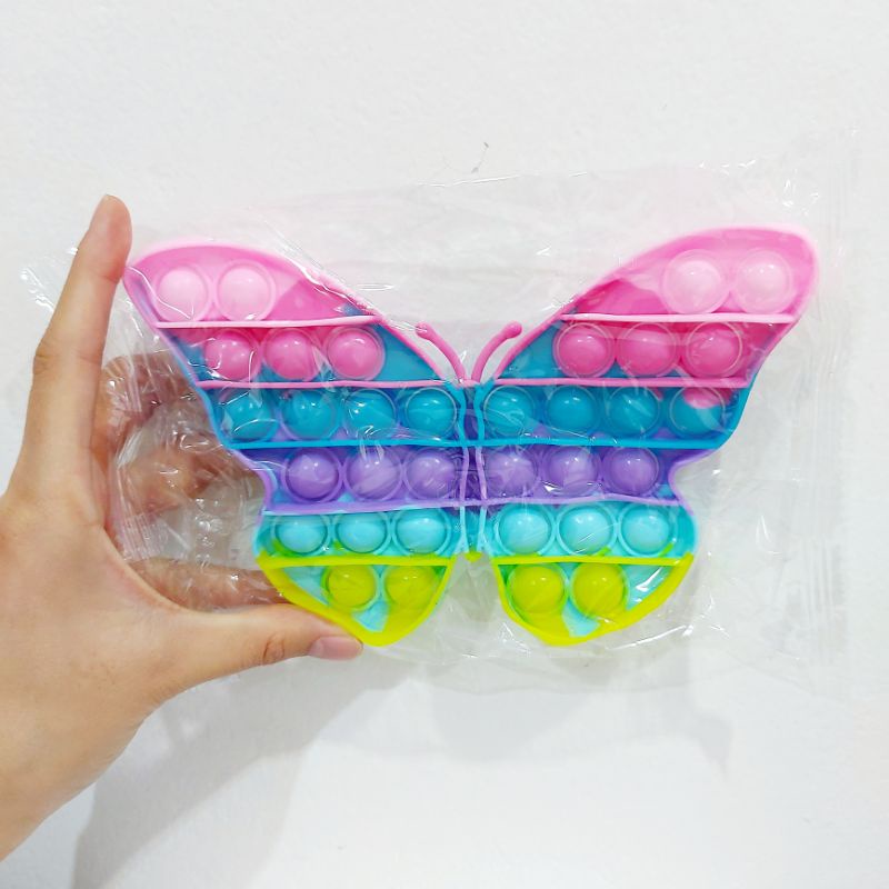 MAINAN POP IT FIDGET TOY MACARON RAINBOW-MACARON-KUPU