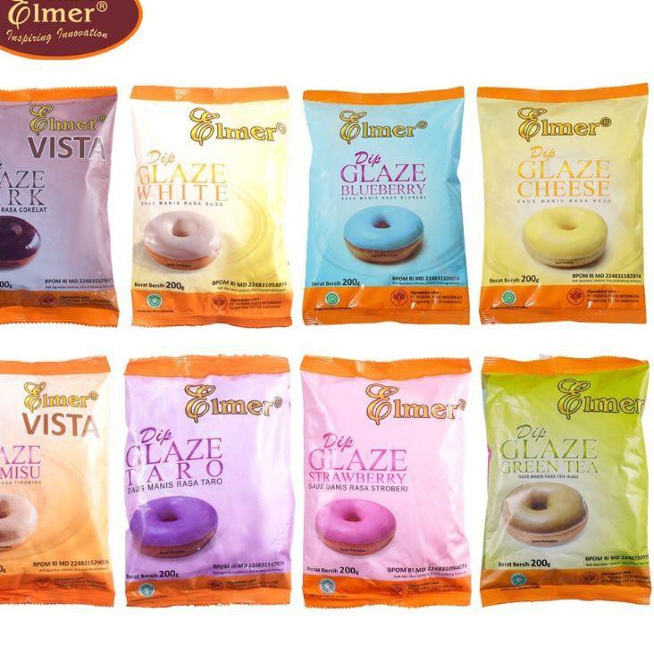 

PROMO BESAR (hgs-288) DIP GLAZE ELMER SAUS CAIR TOPPING CELUPAN DONAT alpukat blueberry cheese keju
