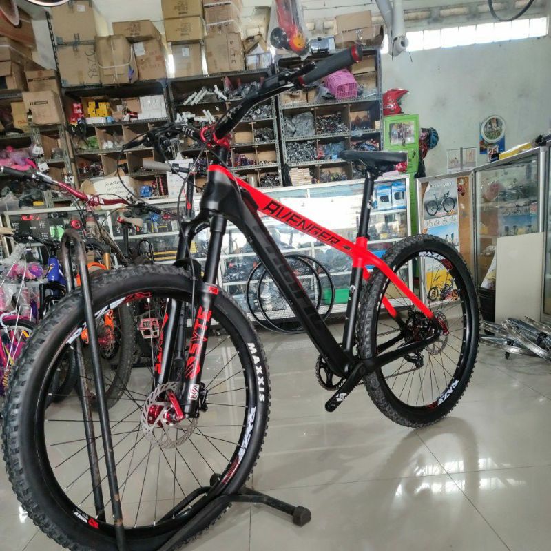 fullbike MTB 27,5 carbon pacific Avenger 5.0 rakitan jangkrik