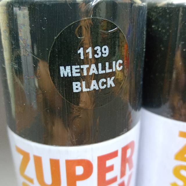 Pilox pilok 150cc hitam black metalik metallic zuper spray cat semprot spray paint