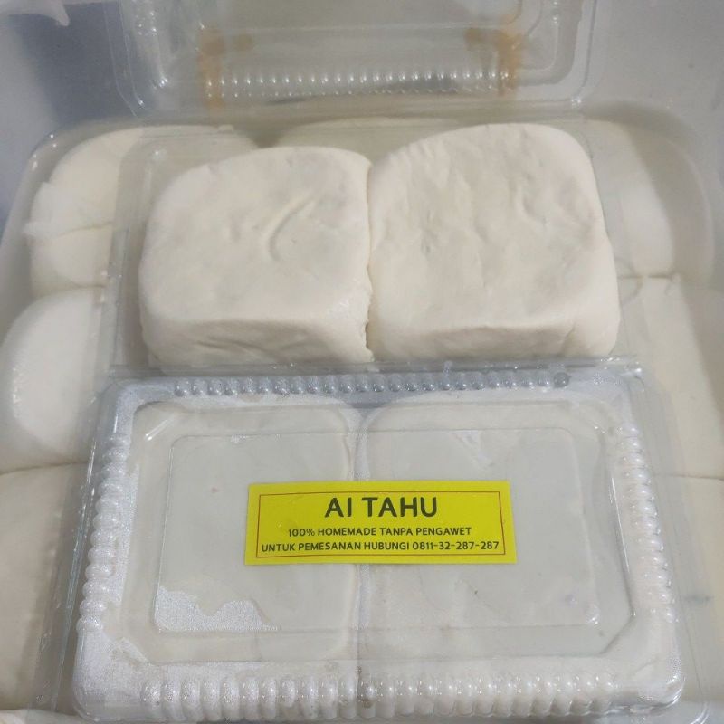 

Tahu Cina , Tahu Sutra 100% Homemade Tanpa bahan Pengawet 1 kotak isi 2