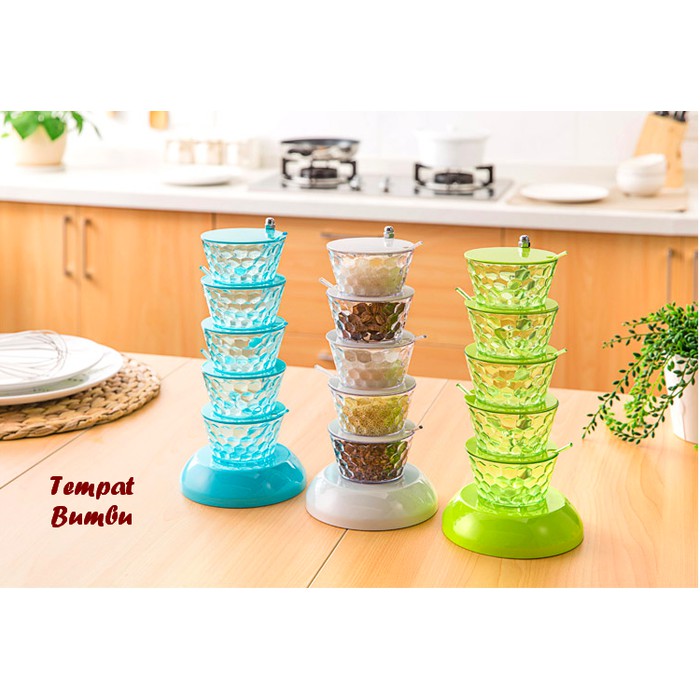 Promo Tempat Bumbu Dapur Cristal Rak 5 Susun Putar Tiap Promo Tempat Bumbu Dapur Cristal Rak 5 Susun Putar Tiap