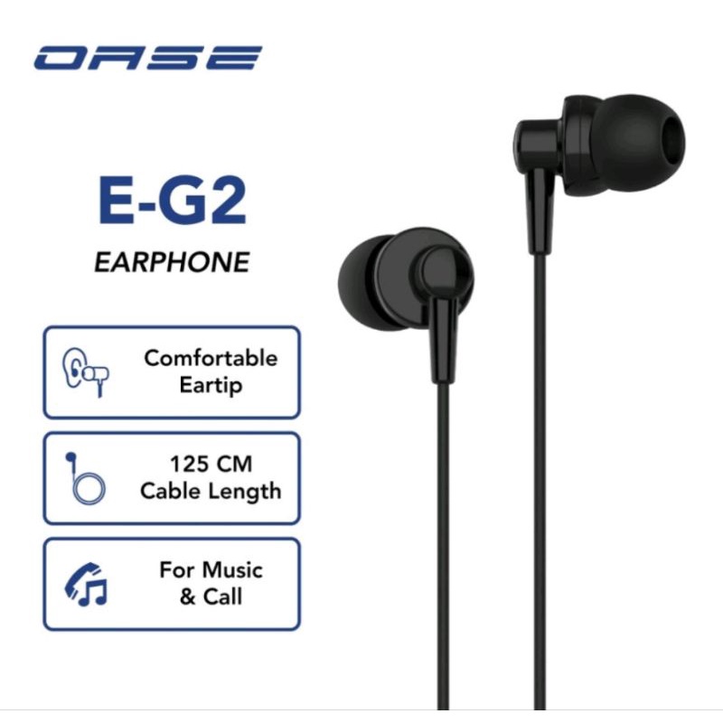 OASE ORIGINAL HEADSET OASE E-G2 ORIGINAL - Hitam