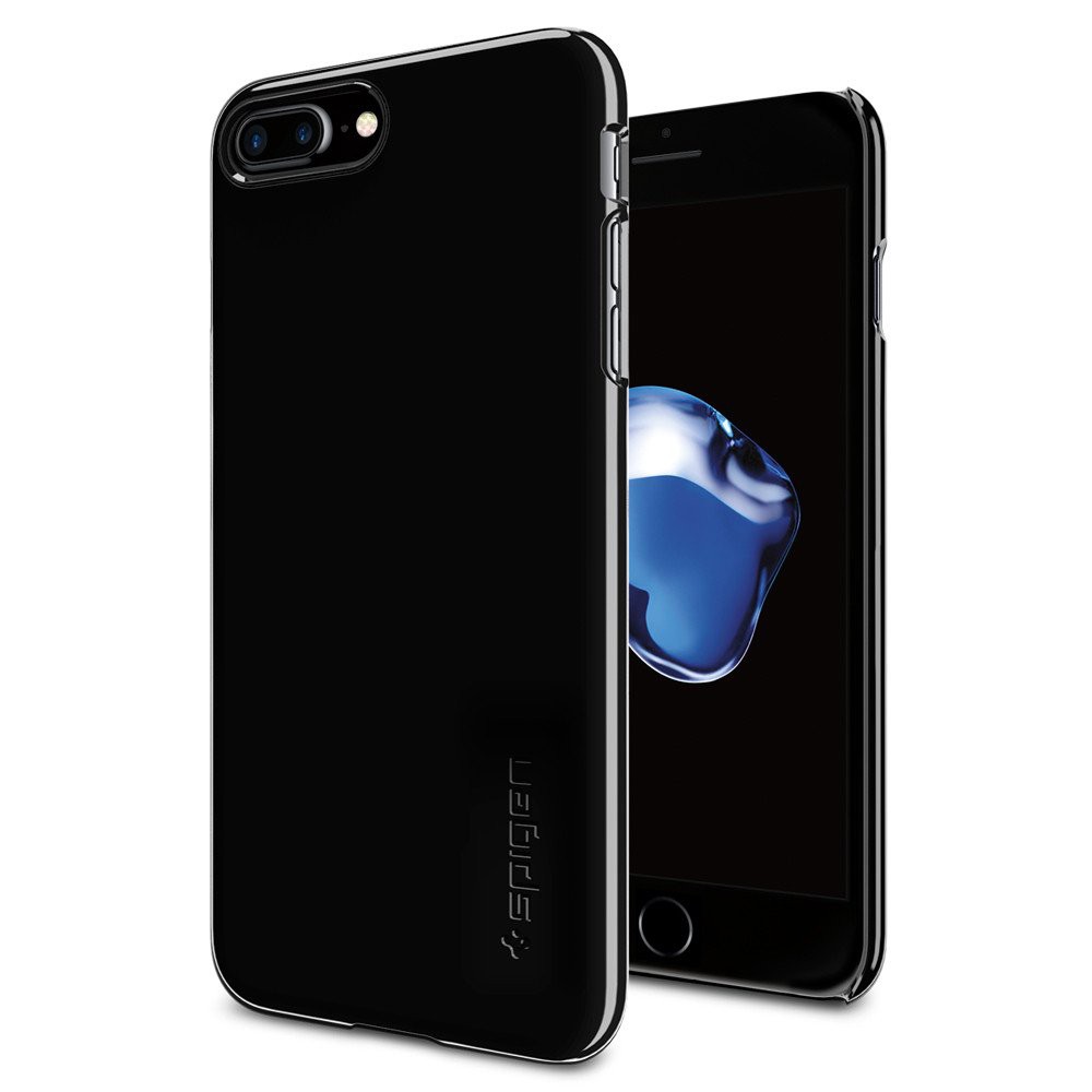 PROMO SPIGEN IPHONE 7 PLUS CASE THIN FIT - JET BLACK