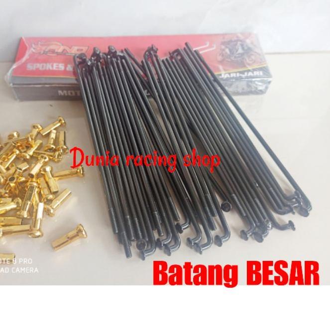 ✮ Jari jari jeruji model TDR Hitam Gold pemakain ring 14 16 17 18 ukuran lengkap ✽