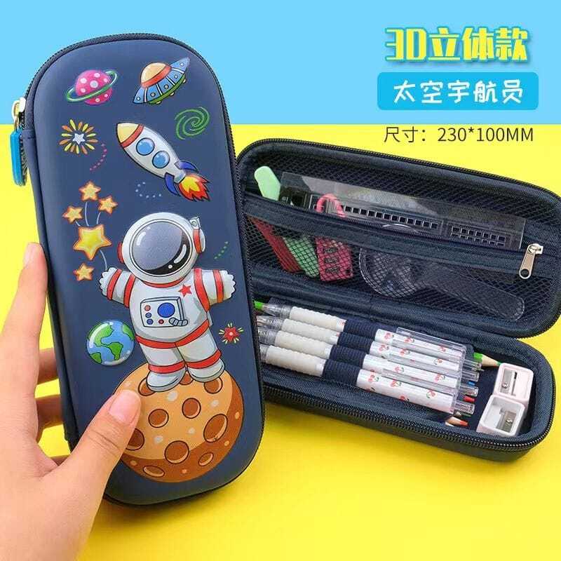 ( zwq ) Kotak Pensil 3D Anak Sekolah TK SD, Pencil Case 3D Bahan EVA