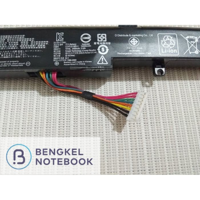 Baterai Asus A41-X550 Internal X450 X450J X450JF A450J A450JF X550Z F550DP-XX022H F550 F550D F550DP X550 X550D X550DP ORIGINAL