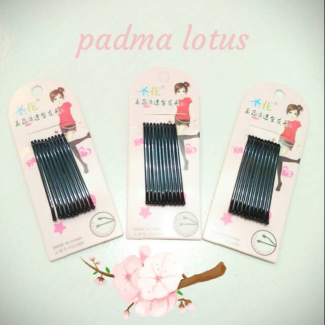 Jepit Lidi jepit hitam hair clip