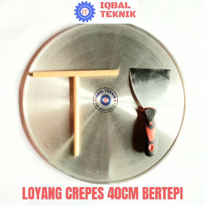 Loyang Crepes 40Cm - Wajan Krepes - Cetakan Kue Crepes 1 Set