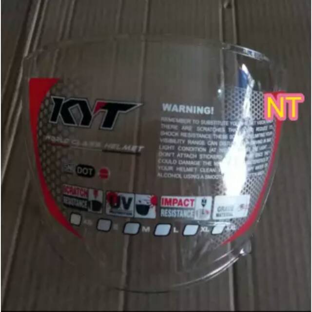 Kaca Helm Kyt Kyoto Original KYT warna bening.Kaca Helm INk Dynamic