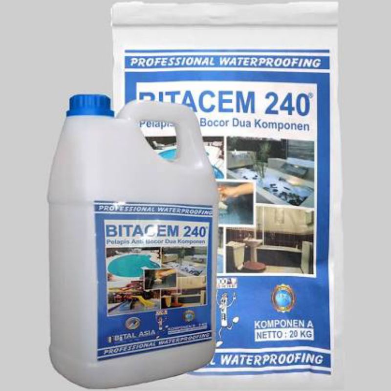 Bitacem 240 Pelapis Anti Bocor Kolam 2 Komponen