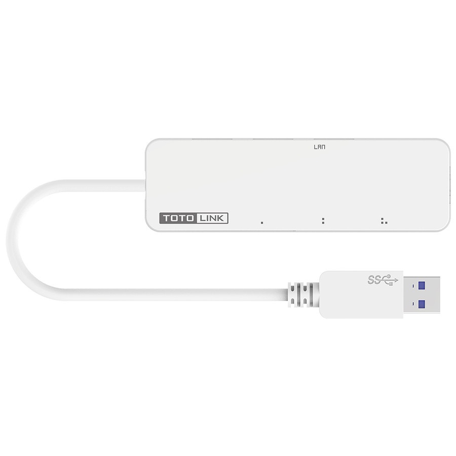 Totolink USB 3.0 with 3-Port Hub and LAN Ethernet Adapter - U1003